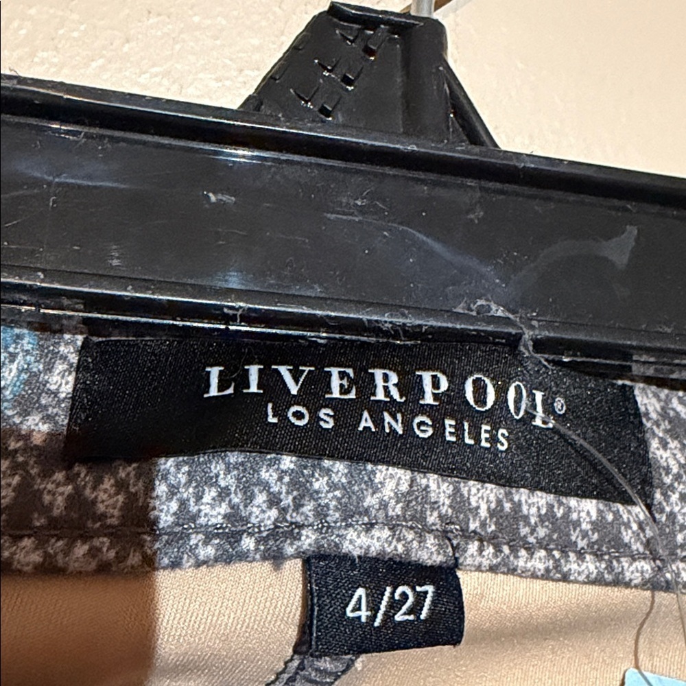 Liverpool Gray Patterned Pants - Picture 3 of 6